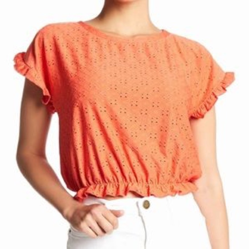 NWOT Eyelet Embroidered Top